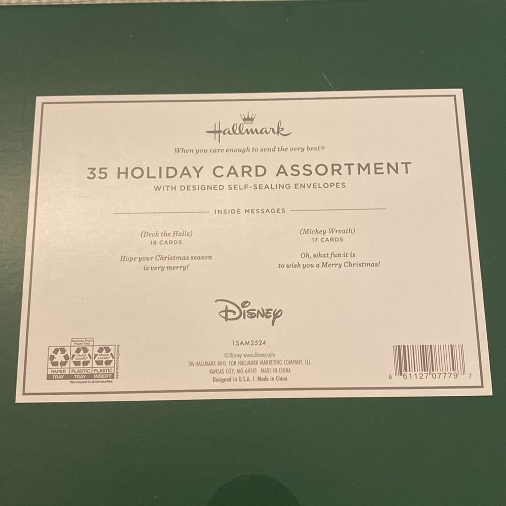 Disney Holiday Card Set - Picture 7 of 7